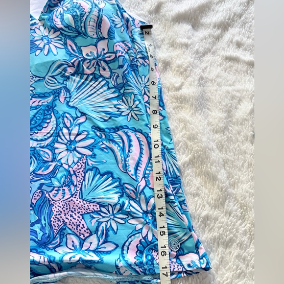 Lilly Pulitzer Blue & Pink Tropical Starfish Tank Top – Size M - Picture 6 of 8